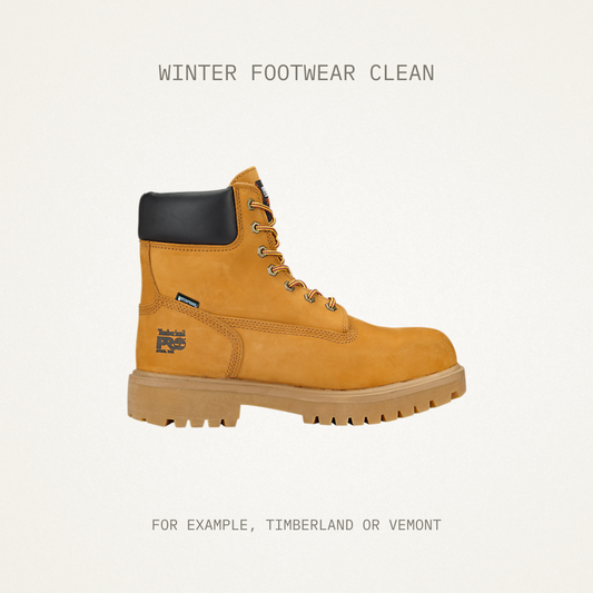 Winter footwear clean