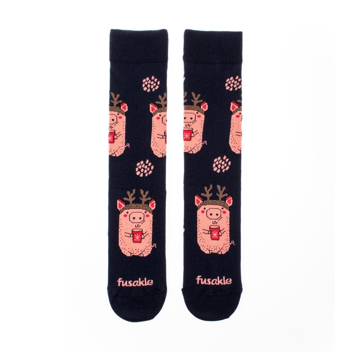 Ponožky Prasiatko v zime - Veselá Obuv