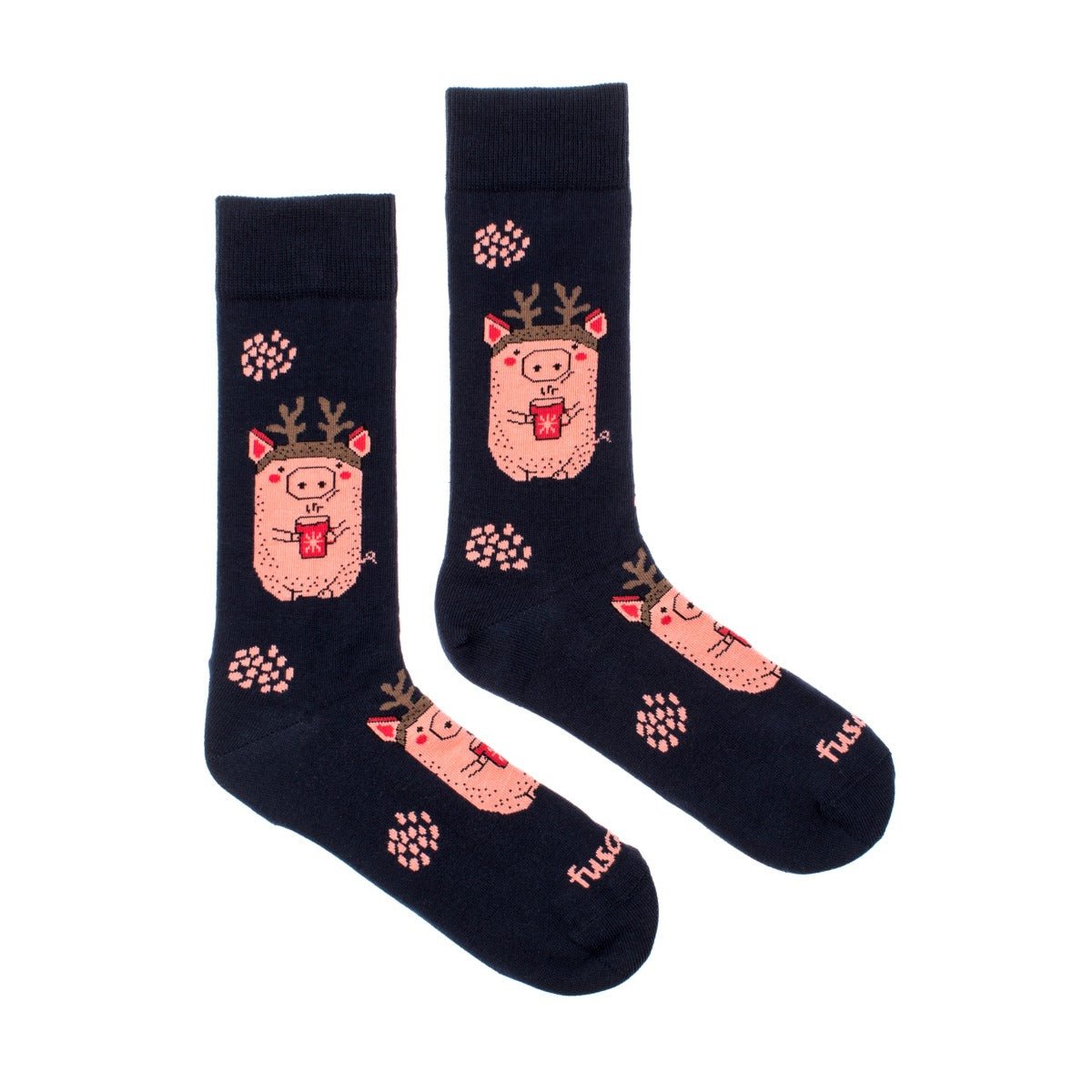 Ponožky Prasiatko v zime - Veselá Obuv